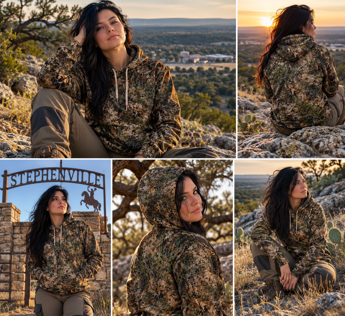 Cross Timbers Woodland AOP HOODIE