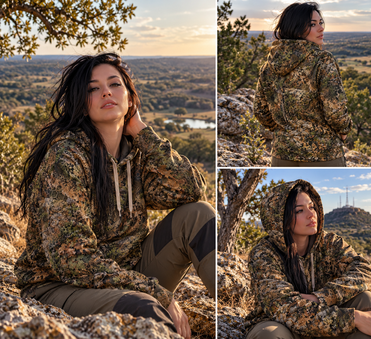 Cross Timbers Woodland AOP HOODIE