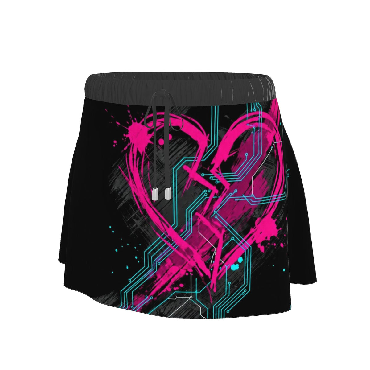 Heartbreak Hardware | Neon Heart Circuit Designer Skirt