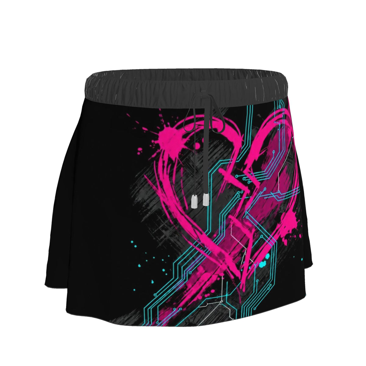Heartbreak Hardware | Neon Heart Circuit Designer Skirt