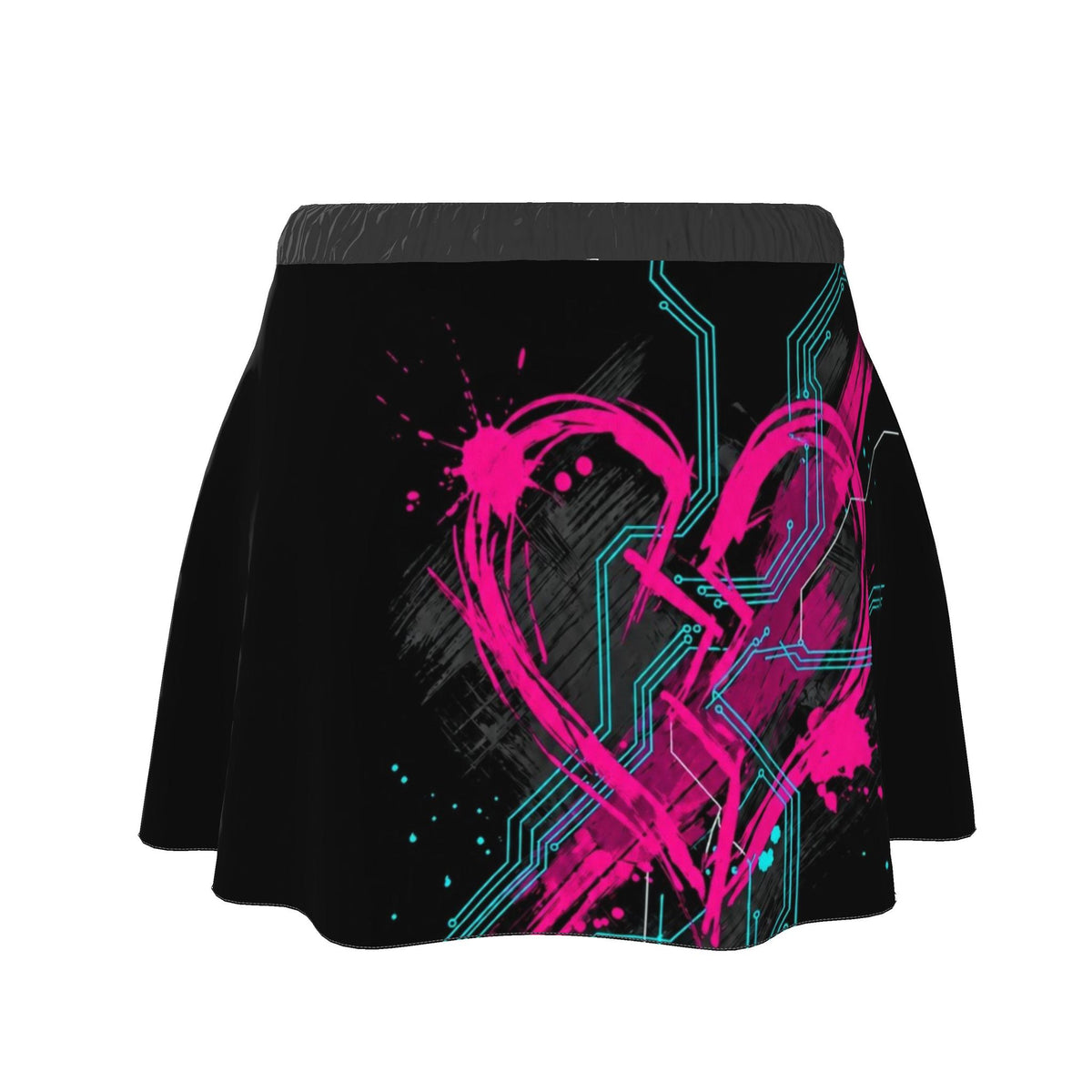 Heartbreak Hardware | Neon Heart Circuit Designer Skirt