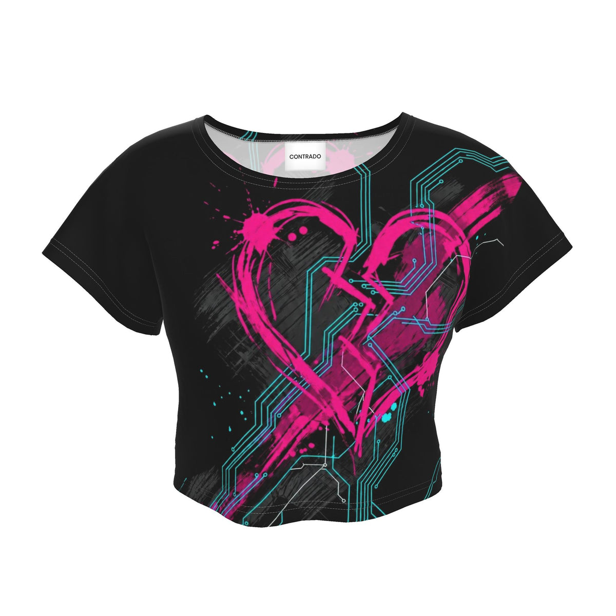 Heartbreak Hardware | Shattered Circuit Crop Top