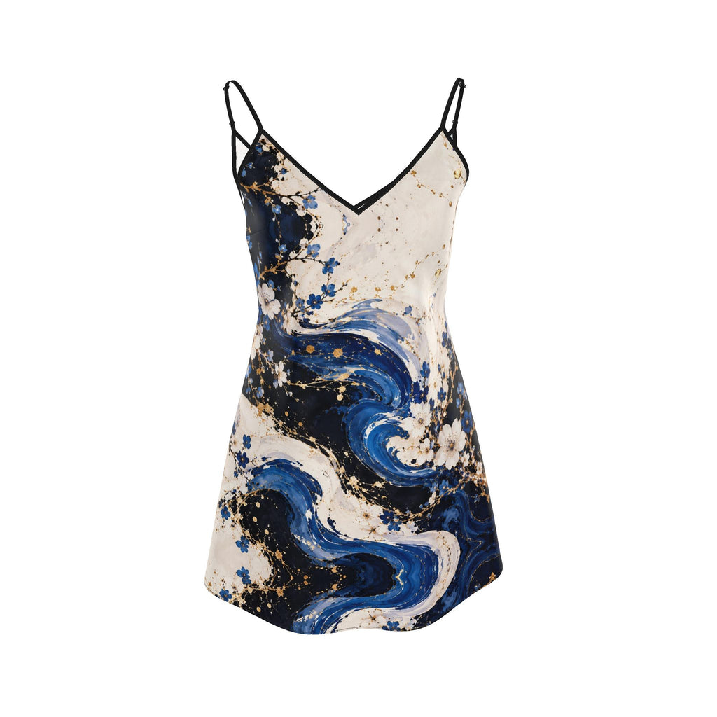 Azure Vice | Designer Mini Slip Dress