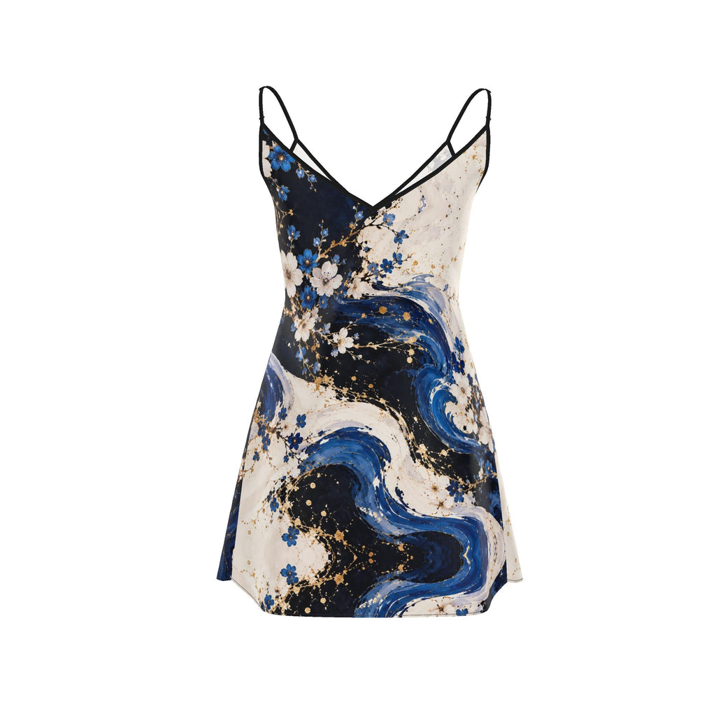 Azure Vice | Designer Mini Slip Dress