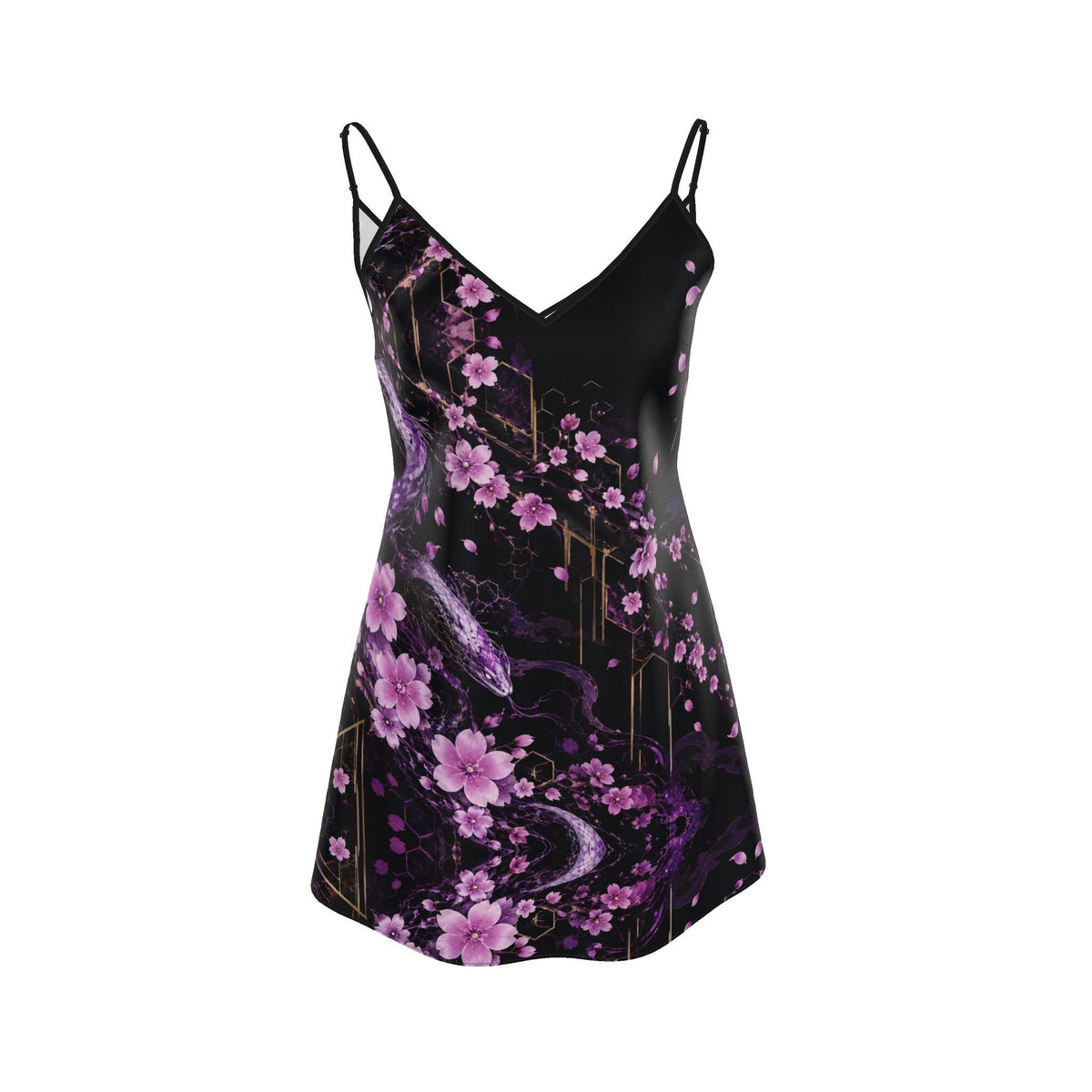 Shadow Bloom | Designer Mini Slip Dress