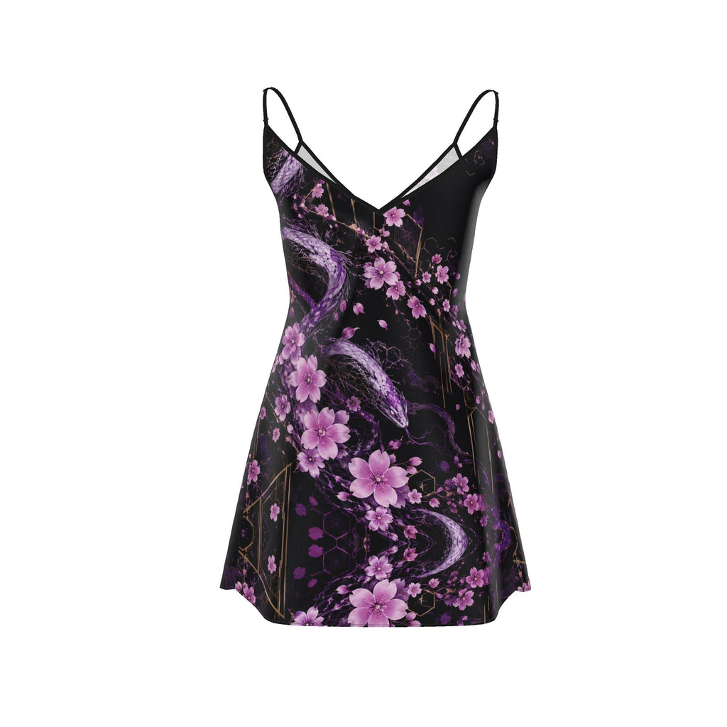 Shadow Bloom | Designer Mini Slip Dress