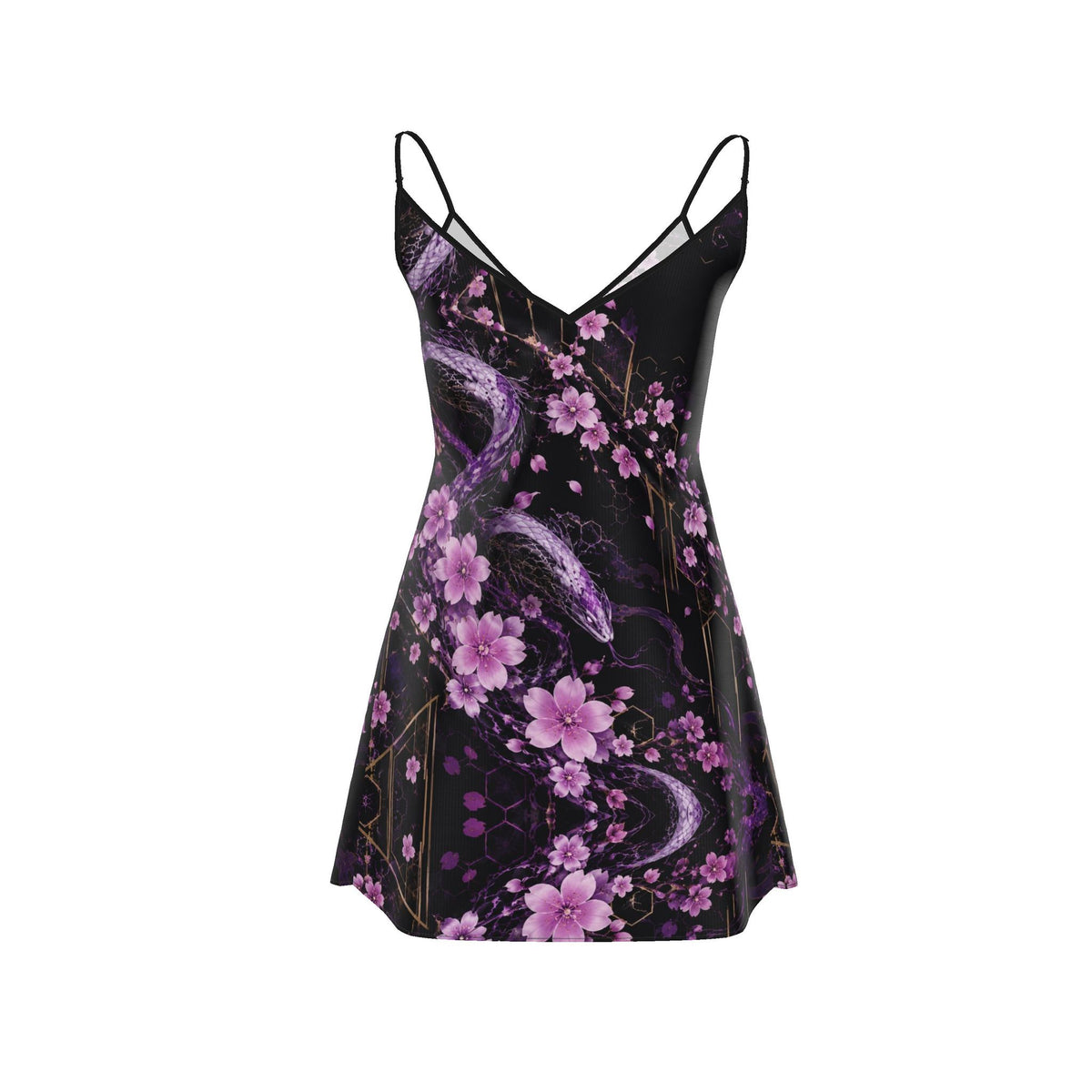 Shadow Bloom | Designer Mini Slip Dress