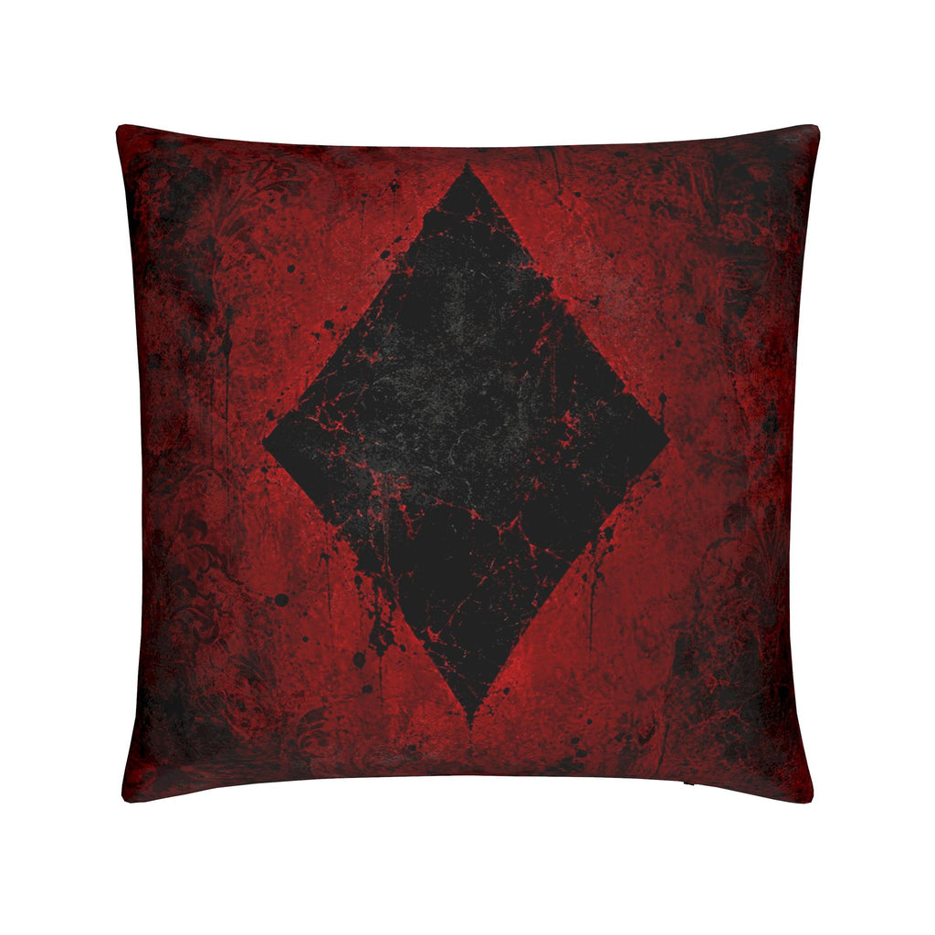 Crimson Sigil: Inverse | Velvet Designer Cushion
