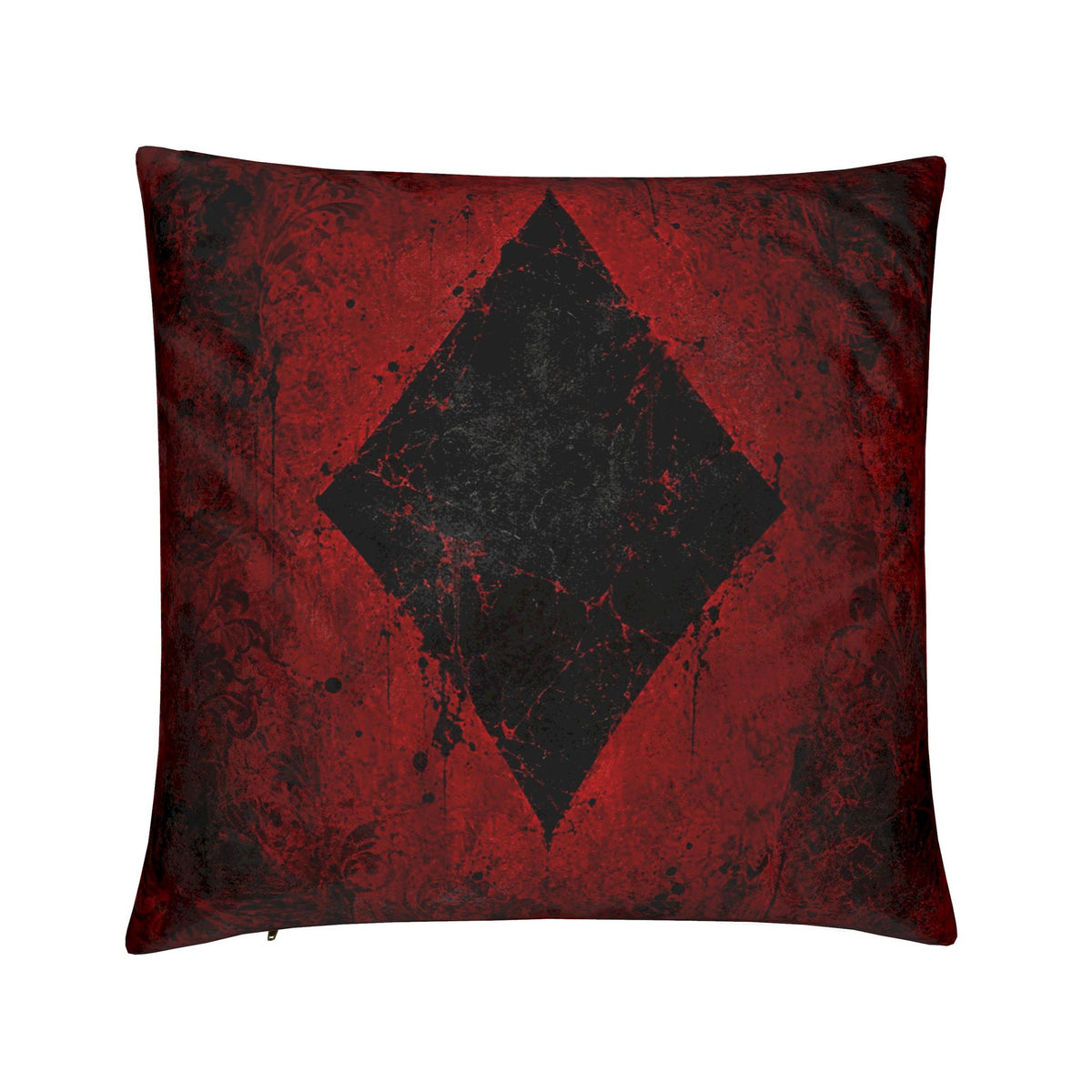 Crimson Sigil: Inverse | Velvet Designer Cushion
