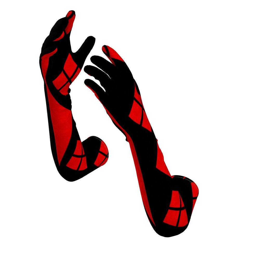 CRIMSON VICE | Harlequin Velvet Opera Gloves