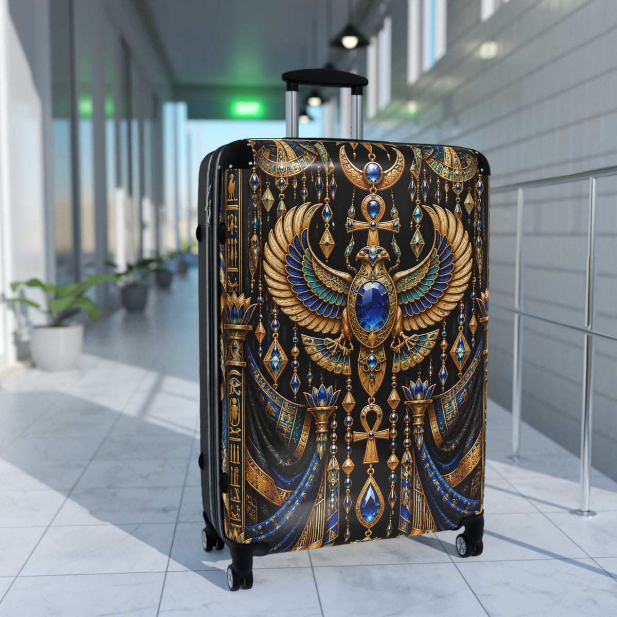 Egyptian Scarab | Hard-Shell Spinner Suitcase