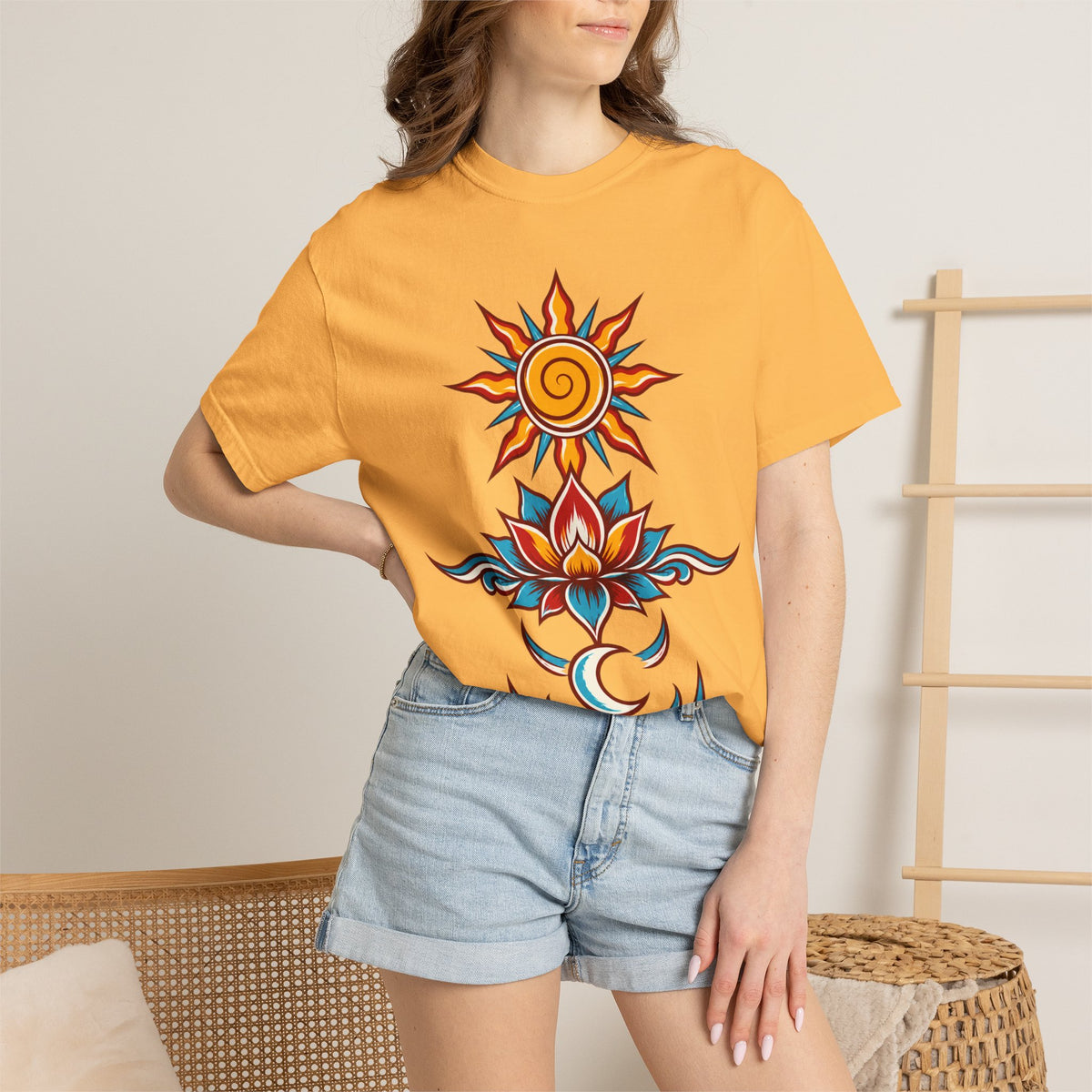 Solar Lotus — Krystal Starr Celestial Wear Unisex Graphic Tee