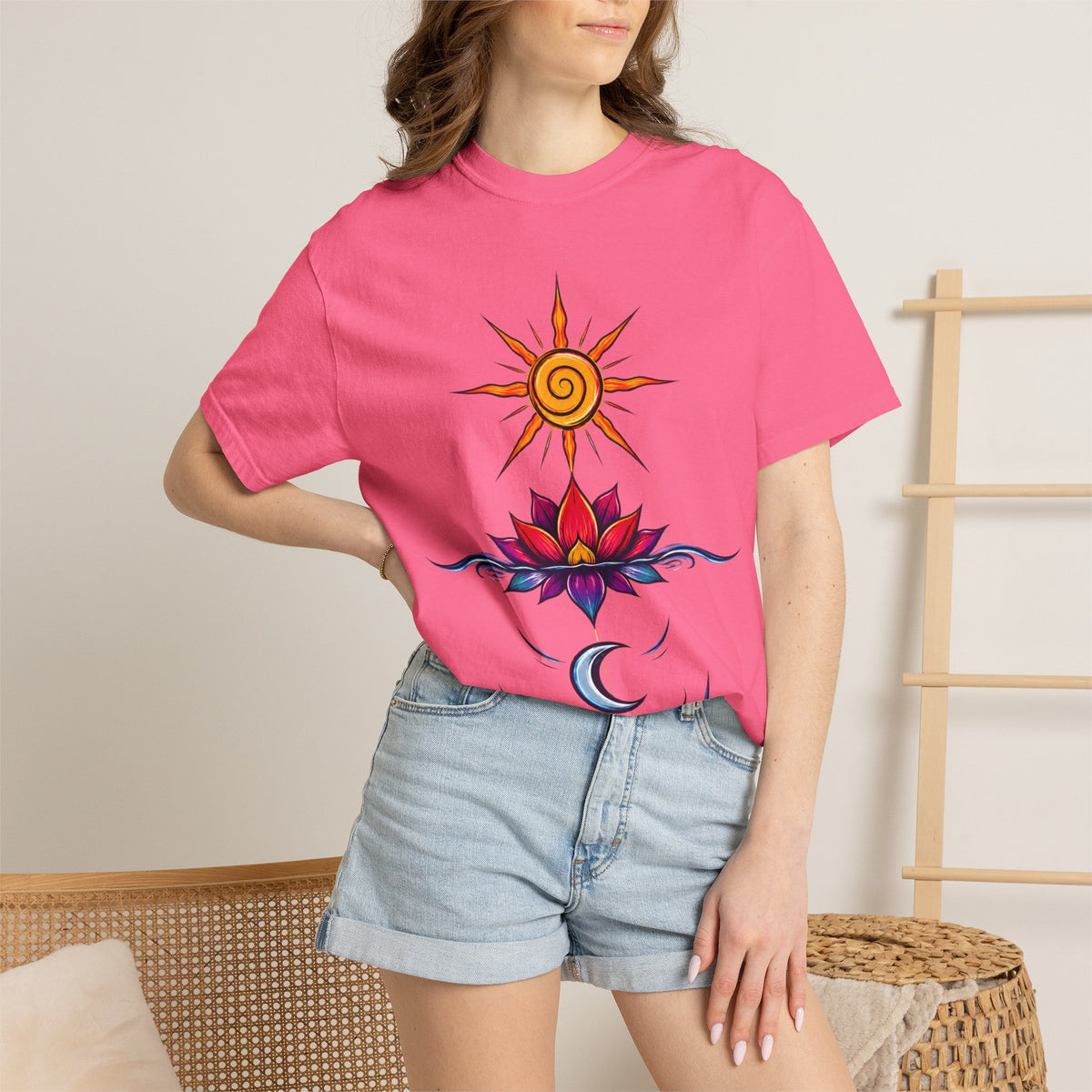 Solar Lotus — Krystal Starr Celestial Wear Unisex Graphic Tee