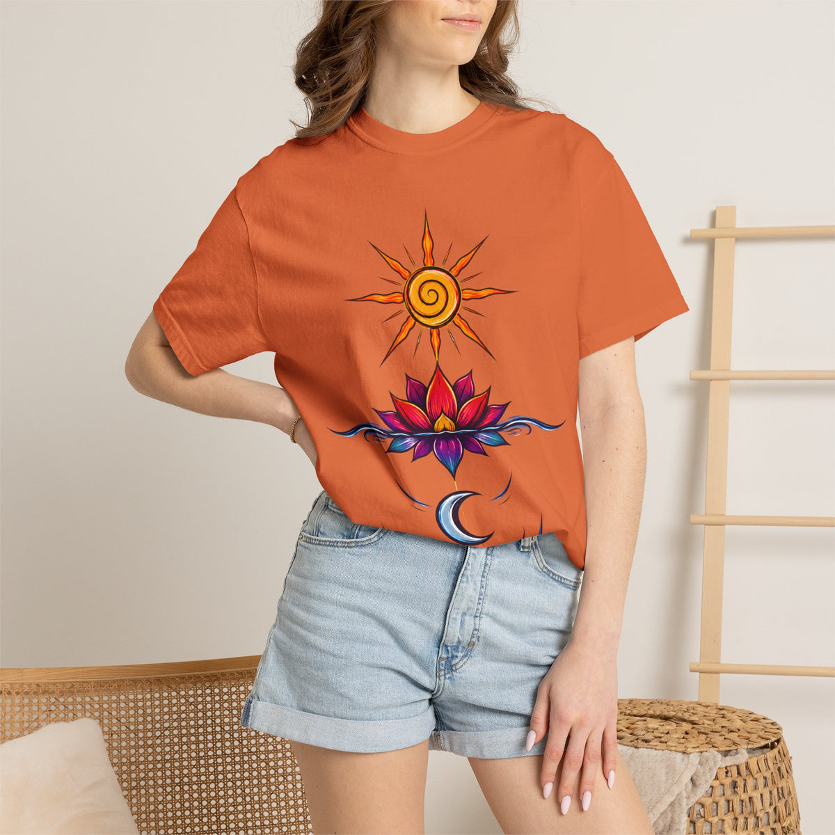 Solar Lotus — Krystal Starr Celestial Wear Unisex Graphic Tee