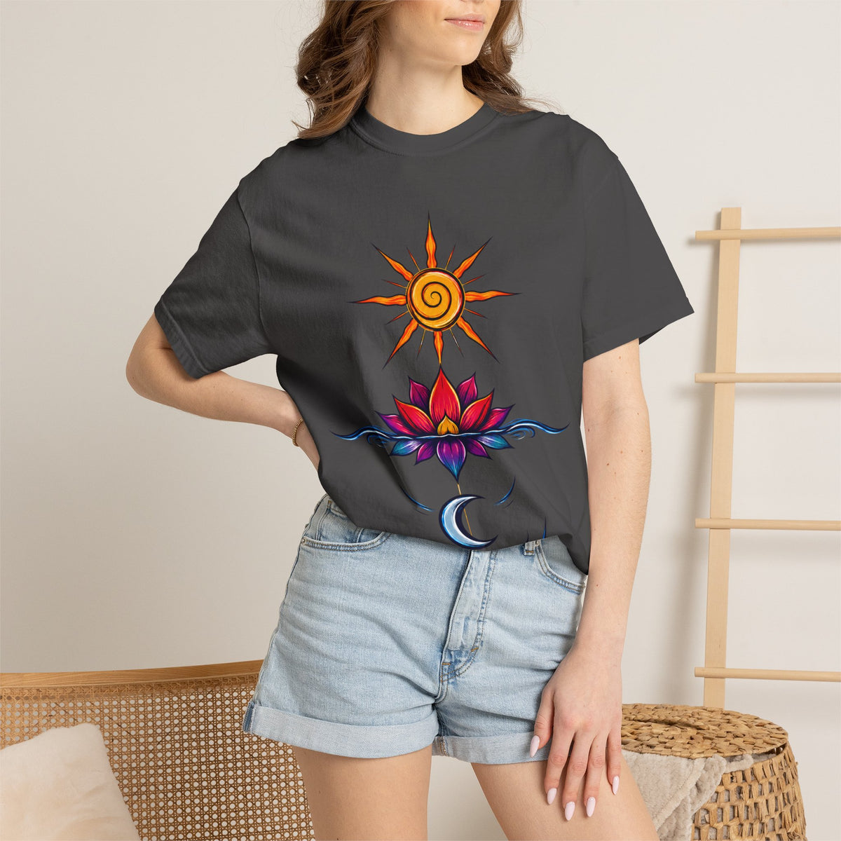 Solar Lotus — Krystal Starr Celestial Wear Unisex Graphic Tee