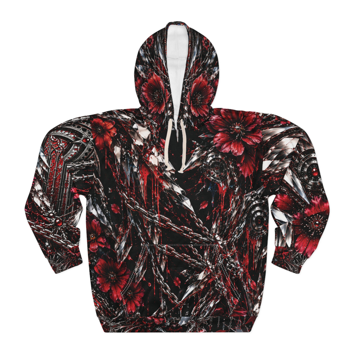 BLACK VELVET RIOT AOP HOODIE