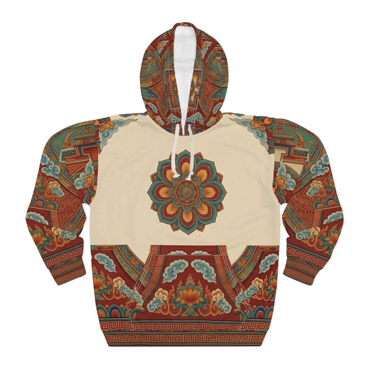 The Saffron Gate — All-Over Print Hoodie