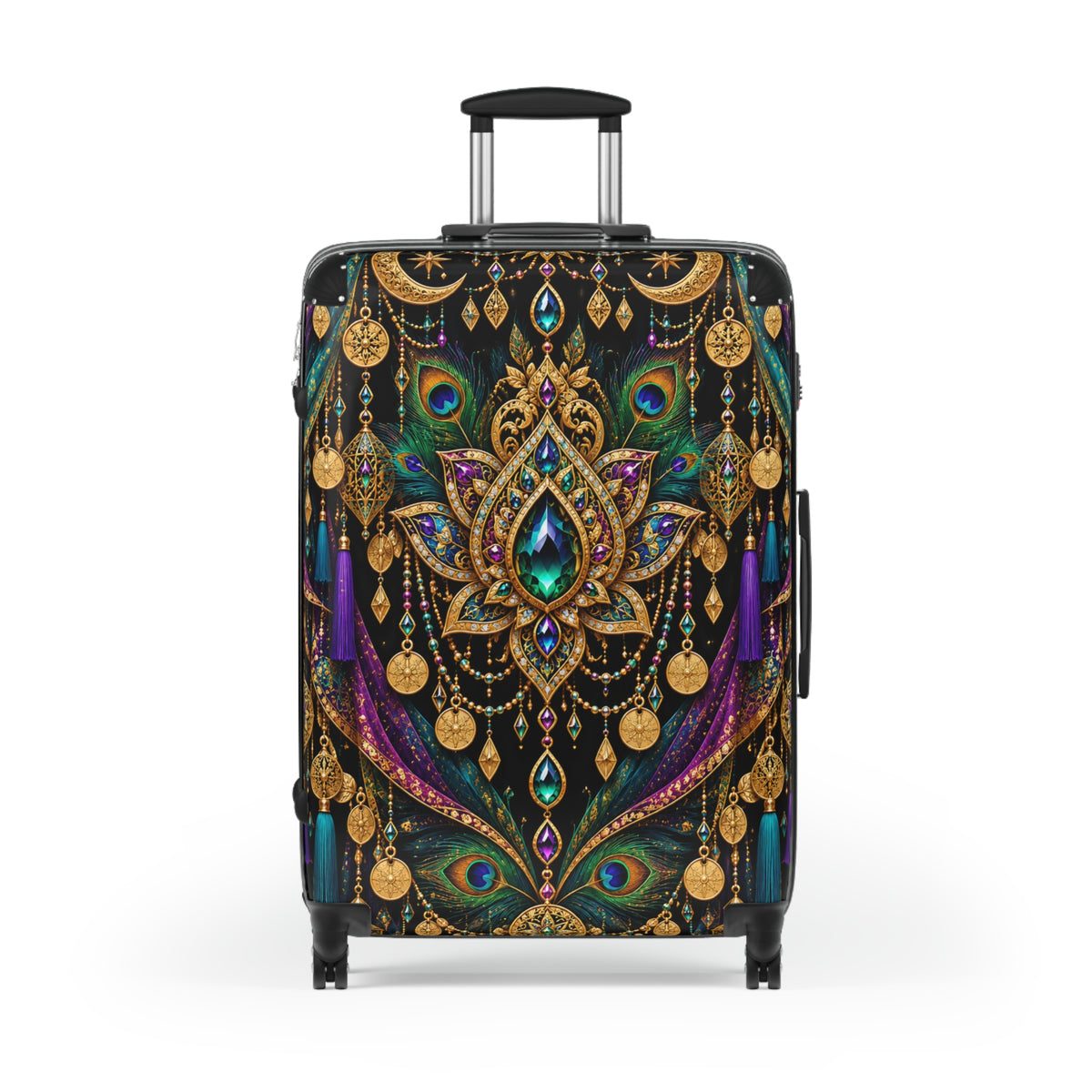 Peacock Mirage | Hard-Shell Spinner Suitcase