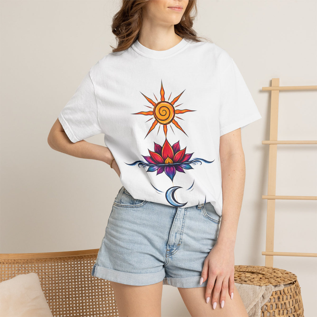 Solar Lotus — Krystal Starr Celestial Wear Unisex Graphic Tee