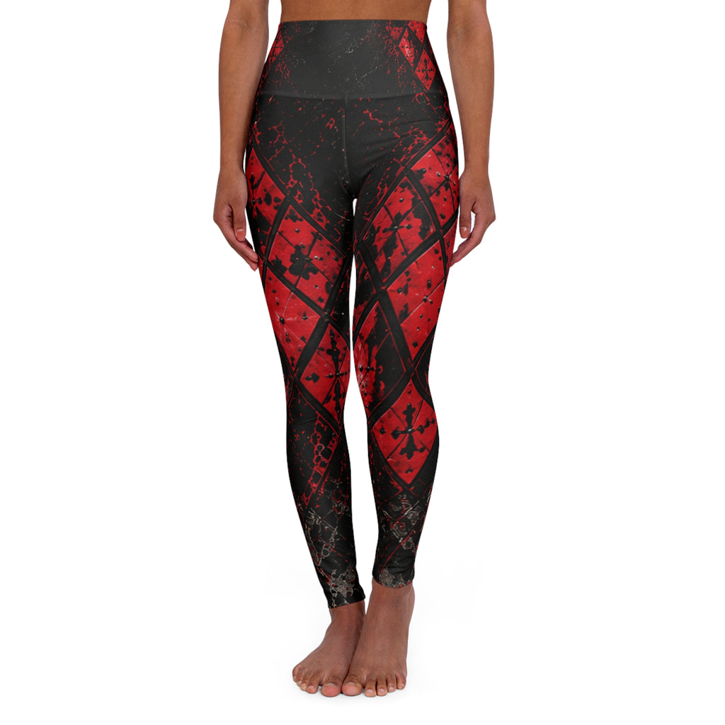 CRIMSON VICE | Afterdark Leggings Women's High-Waisted All-Over Print Leggings | Cyberdelia Skunkworks