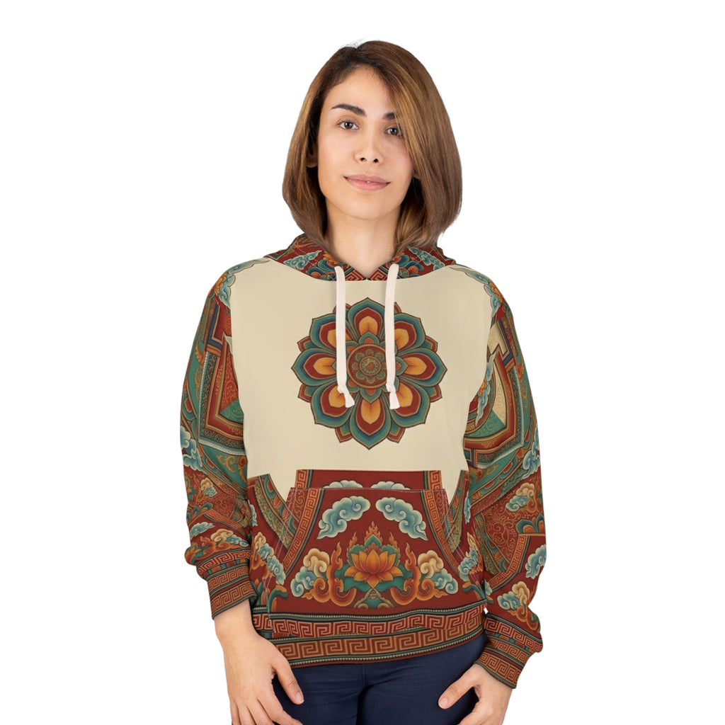 The Saffron Gate — All-Over Print Hoodie