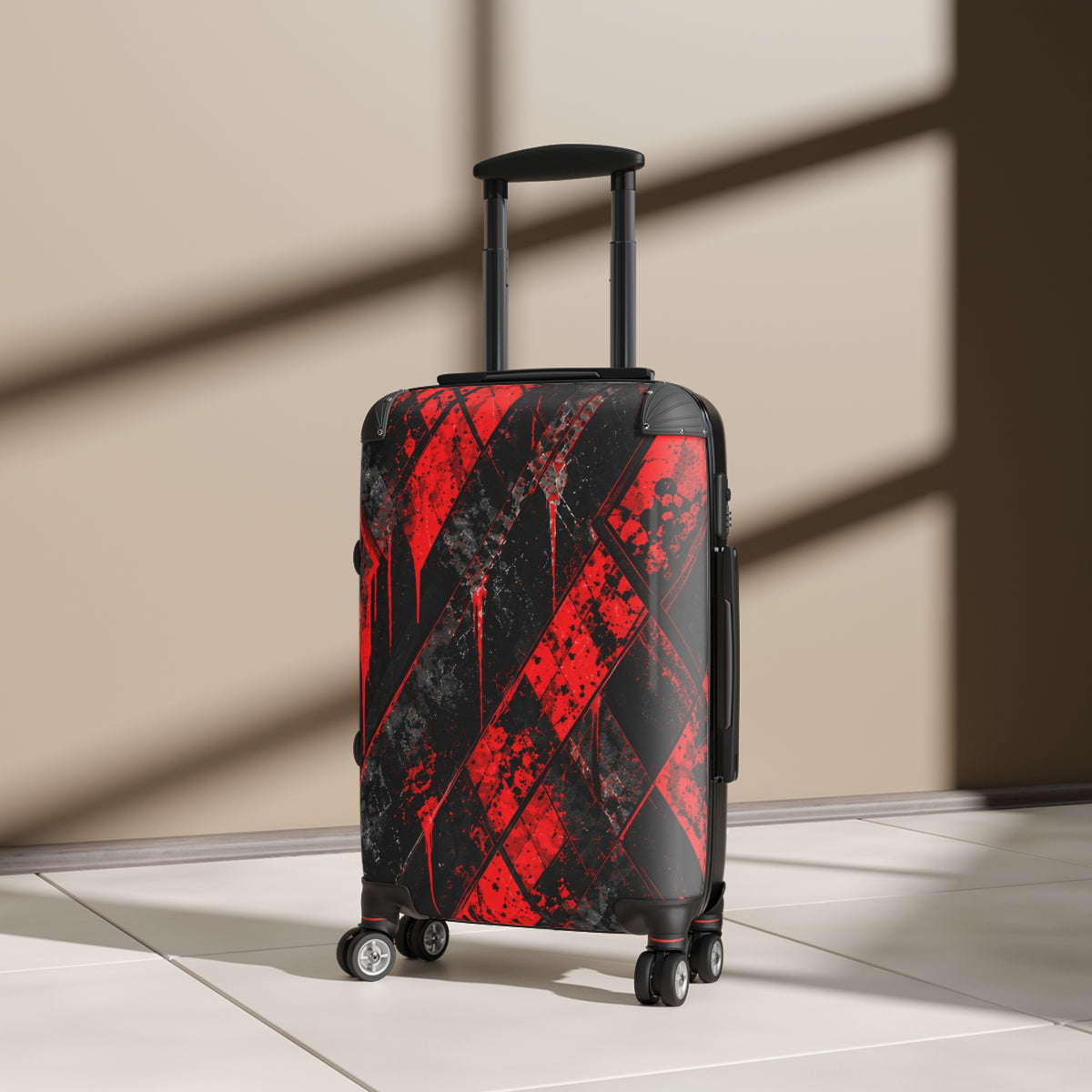 CRIMSON VICE Hard-Shell Spinner Suitcase | Cyberdelia Skunkworks