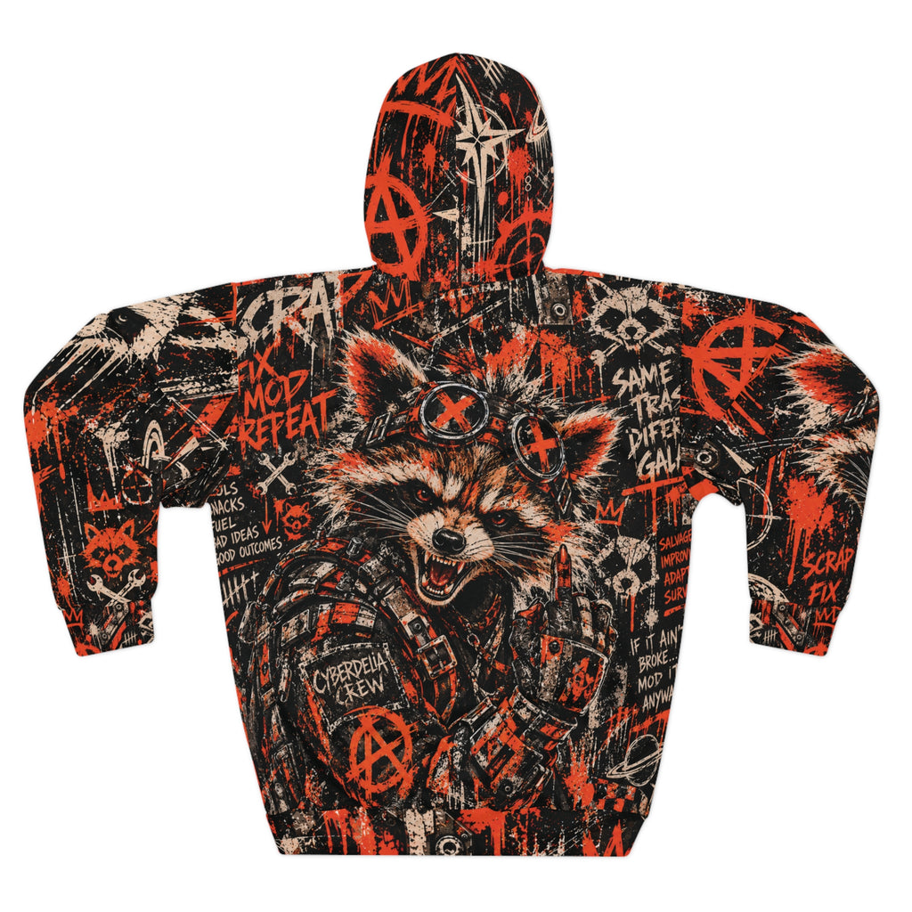 SCRAP ROYALTY Cyberdelia Crew | All-Over Print Hoodie