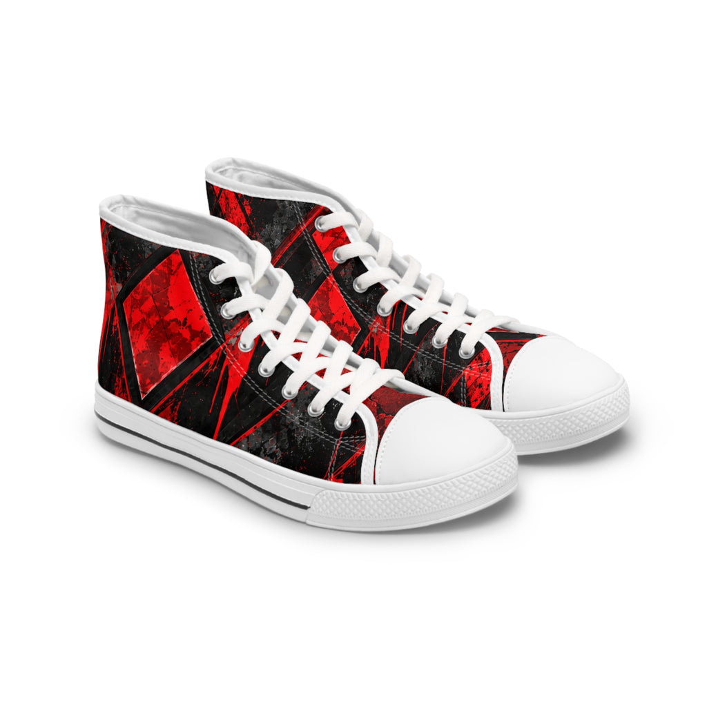 CRIMSON VICE Women's High-Top Sneakers | Cyberdelia Skunkworks
