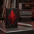 Crimson Vice ZIPPO lighter branded mockup