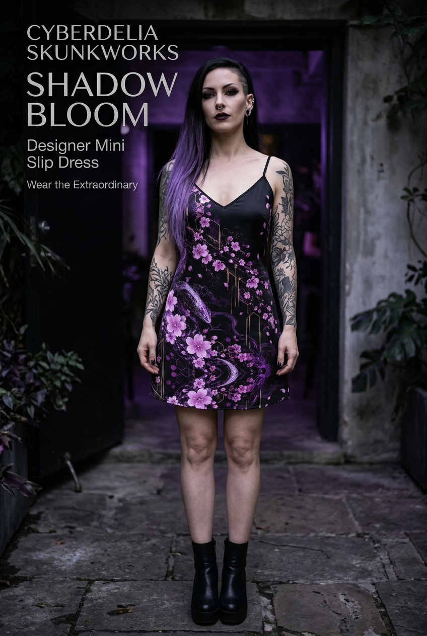 Shadow Bloom branded front-view draft